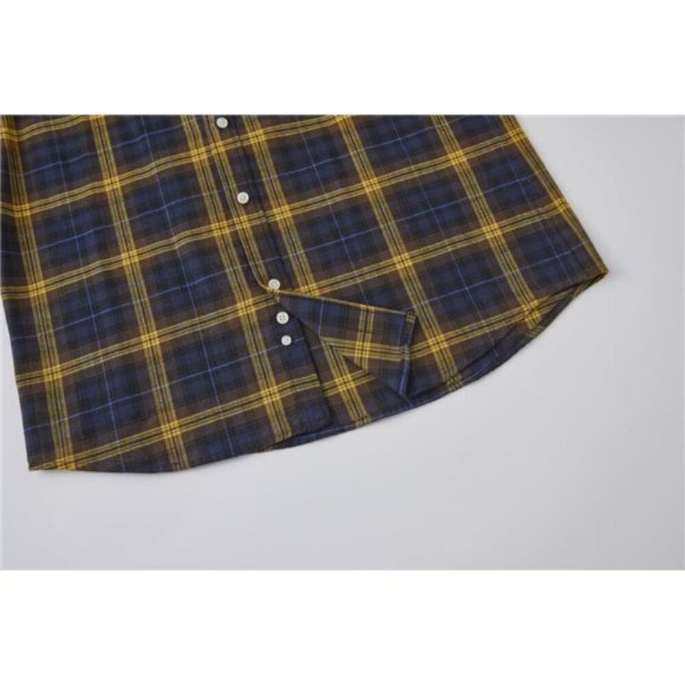 Double Pump Big and Tall Flannel Shirts for Men Cotton Long Sleeve Casual - Picture 4 of 6
